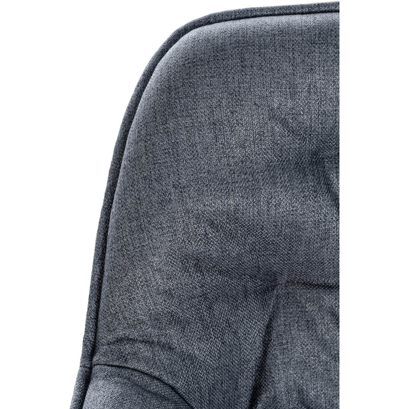 Taburete de bar Gibson, tela gris