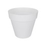 ELHO Pot de fleurs rond avec roues Loft Urban - Ш 40 cm - Blanc