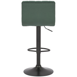 Sgabello da bar in velluto Jamie, verde