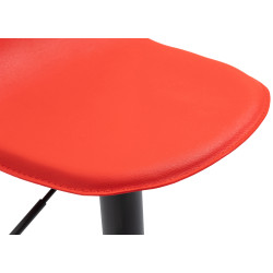 Sgabello da bar Lana V2, nero/rosso