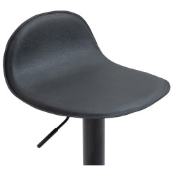 Tabouret de bar Lana V2, noir