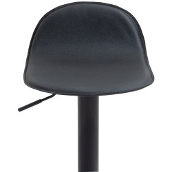 Tabouret de bar Lana V2, noir