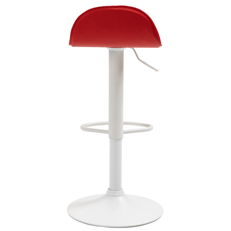 Ensemble de 2 tabourets de bar Lana V2 blanc rouge
