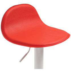 Ensemble de 2 tabourets de bar Lana V2 blanc rouge