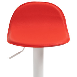 Set di 2 sgabelli da bar Lana V2 bianco rosso