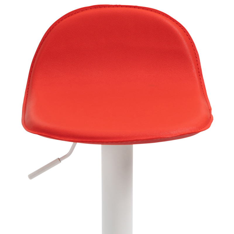 Ensemble de 2 tabourets de bar Lana V2 blanc rouge