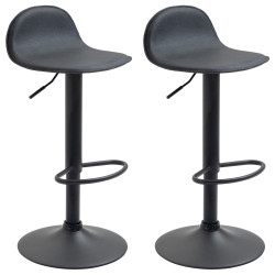 Set di 2 sgabelli da bar Lana V2 nero nero