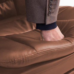 Chaise de bureau XL Troy marron clair