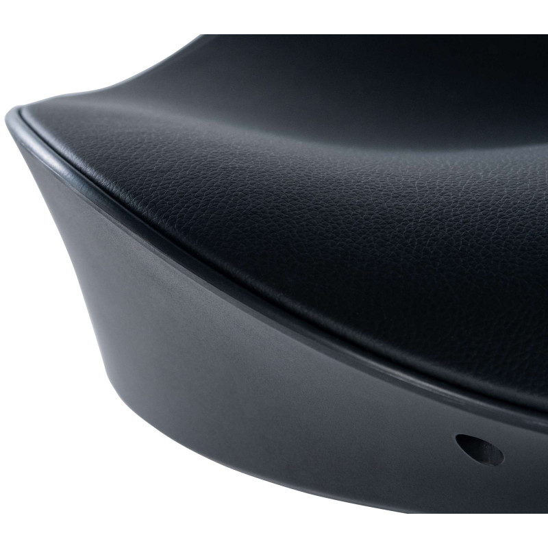 Tabouret de bar Alisson, noir