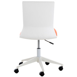 Chaise de bureau Apolda en cuir artificiel orange