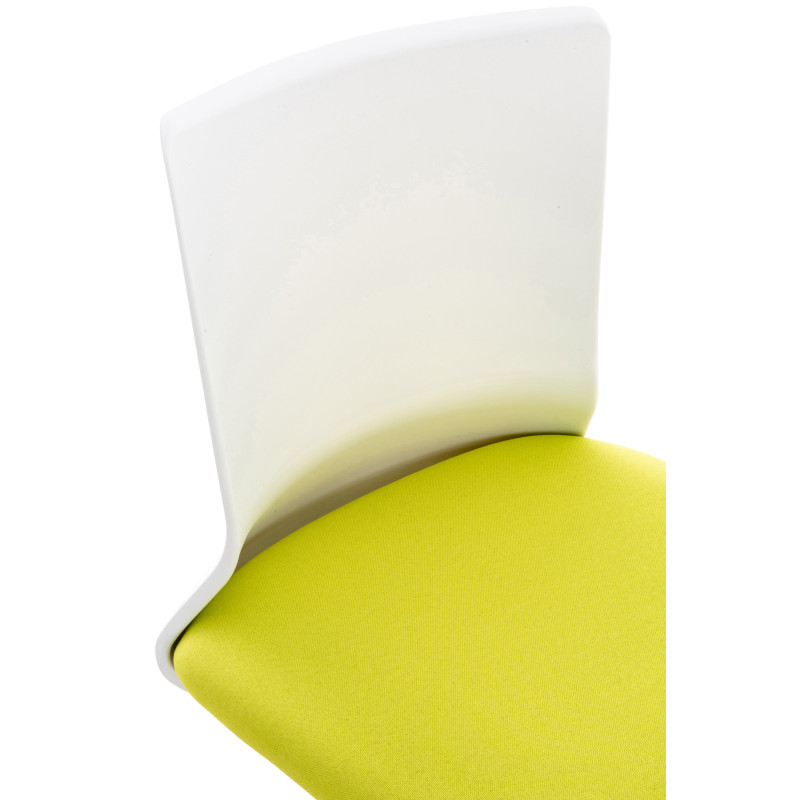 Chaise de bureau en tissu Apolda vert
