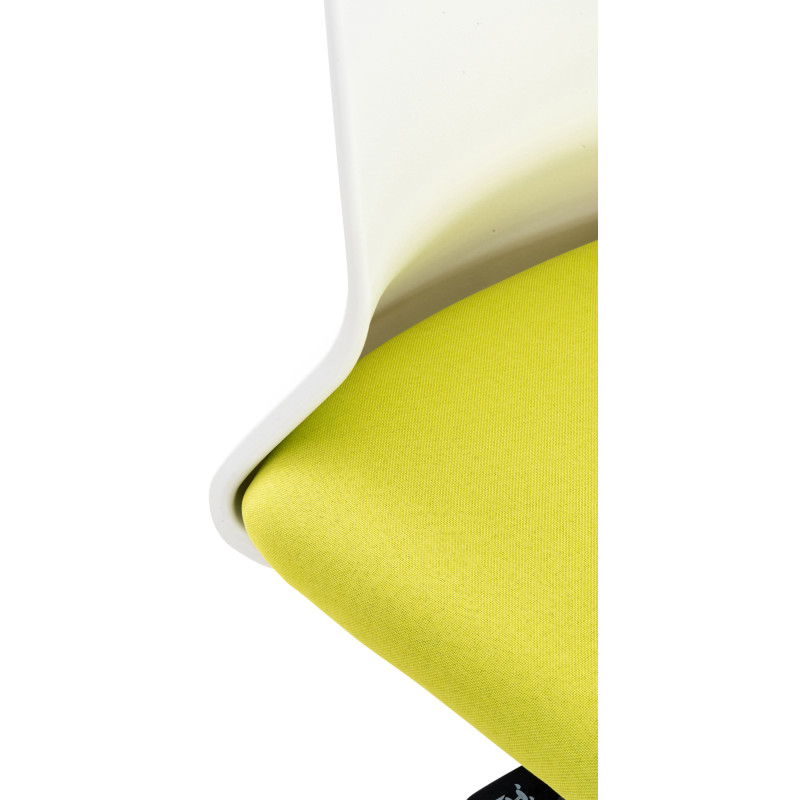 Chaise de bureau en tissu Apolda vert