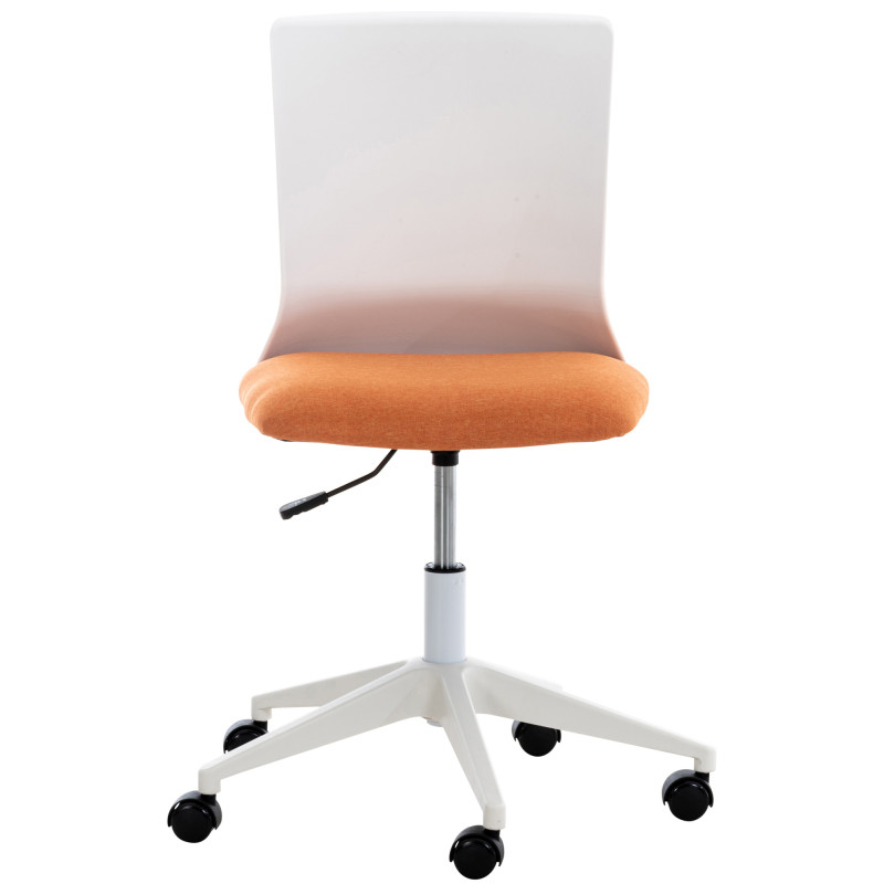 Chaise de bureau en tissu Apolda orange