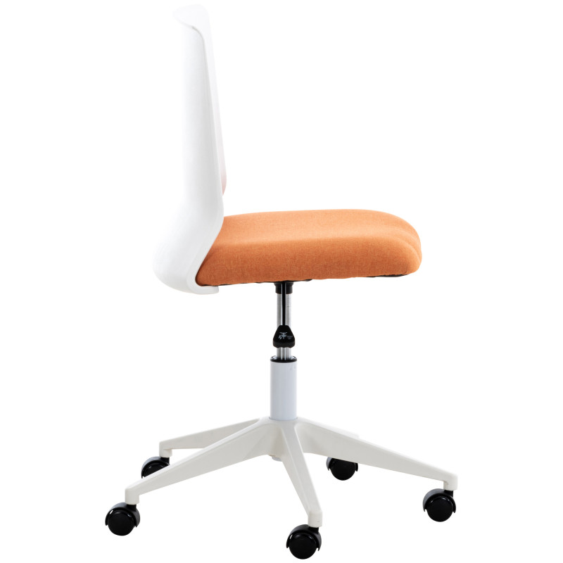 Chaise de bureau en tissu Apolda orange