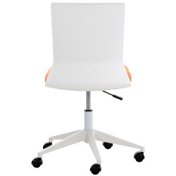 Chaise de bureau en tissu Apolda orange