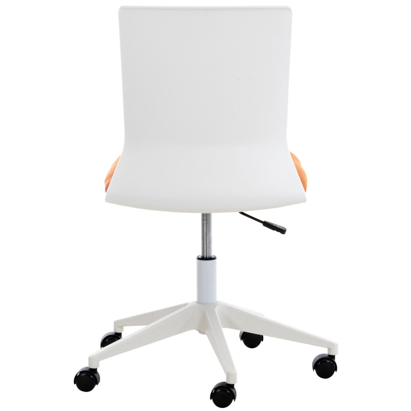 Chaise de bureau en tissu Apolda orange
