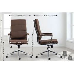 Chaise de bureau en tissu...