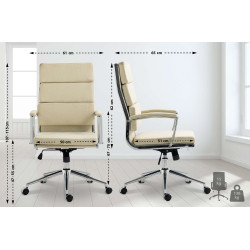 Chaise de bureau en tissu...