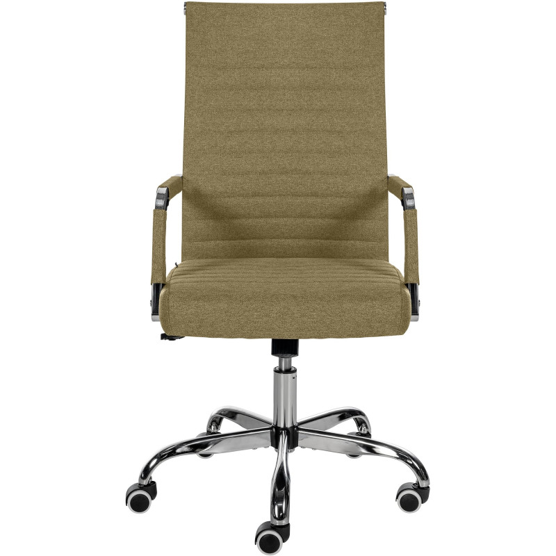 Chaise de bureau en tissu Amadora vert