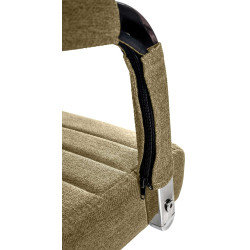 Chaise de bureau en tissu Amadora vert