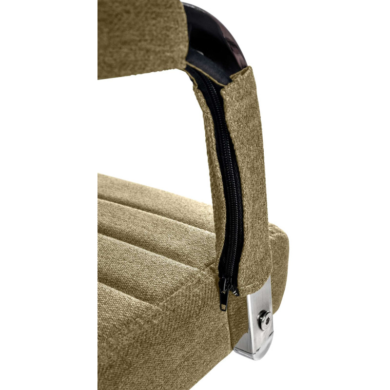 Chaise de bureau en tissu Amadora vert