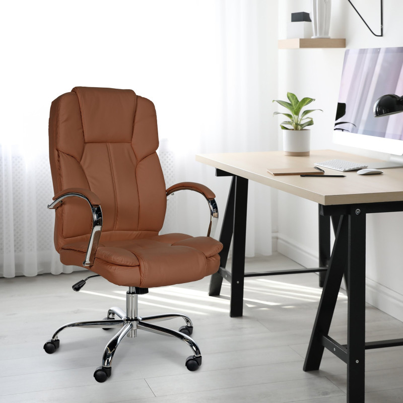 Chaise de bureau BIG Xanthos marron clair