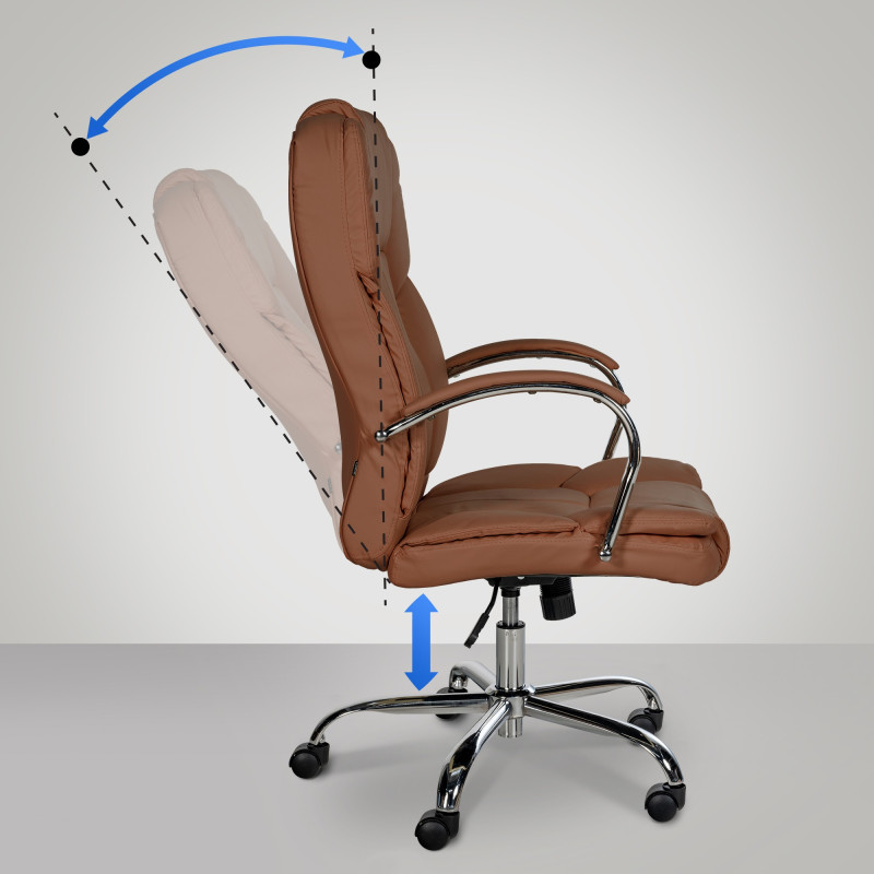 Chaise de bureau BIG Xanthos marron clair