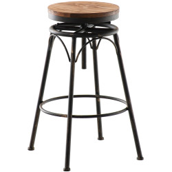 Ensemble de 2 tabourets de bar Beam, bronze