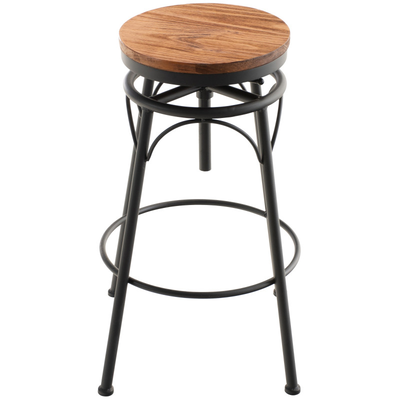 Set di 2 sgabelli da bar Beam, neri