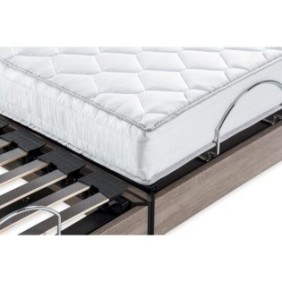 DEKO DREAM Ensemble matelas+sommier relaxation électrique COMFORT Samba - 2x80x200 cm - Matelas mousse