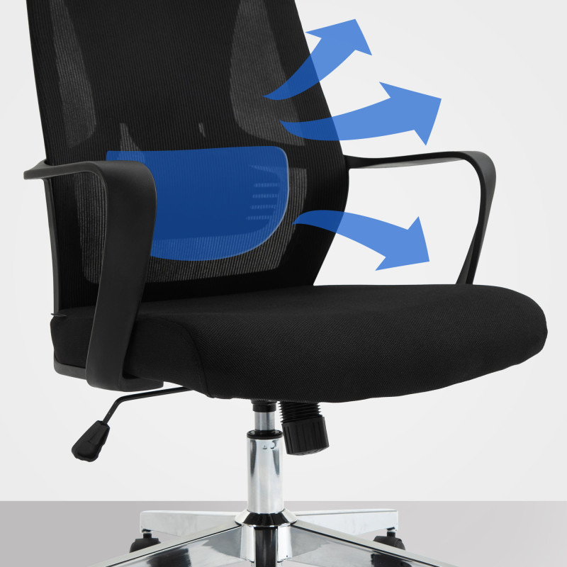 Chaise de bureau Kanab noir