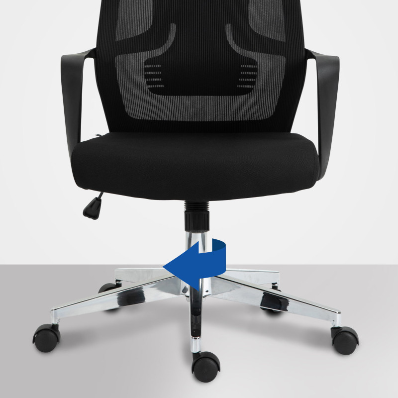Chaise de bureau Kanab noir