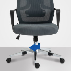Chaise de bureau Kanab gris