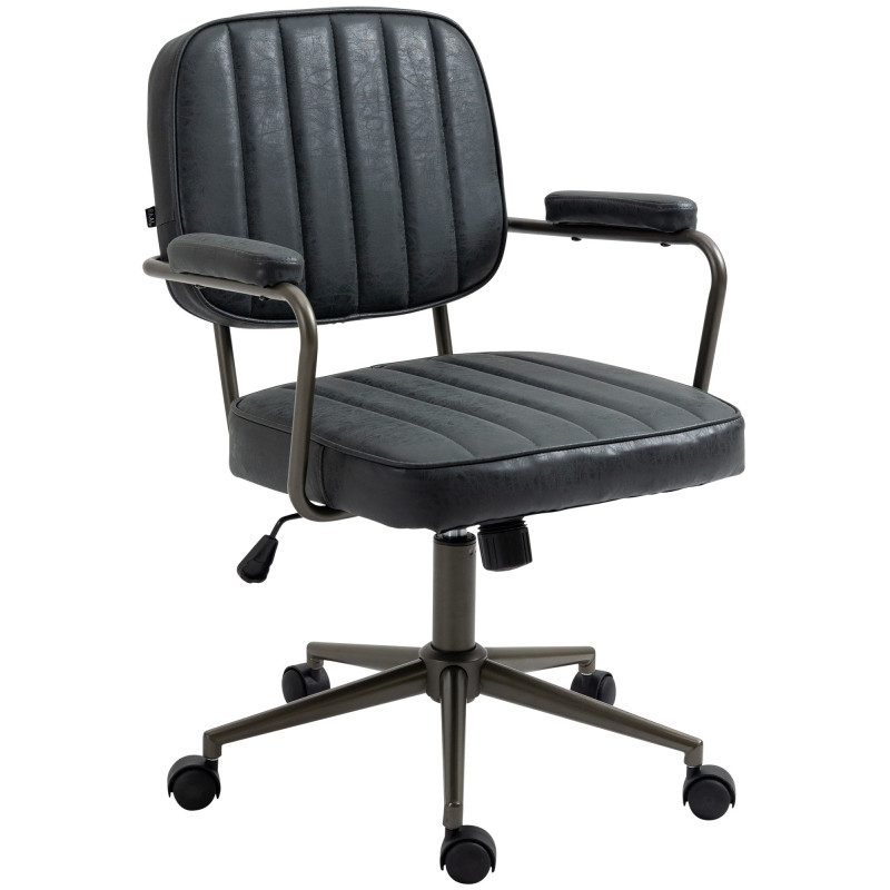Chaise de bureau Natrona noir antique