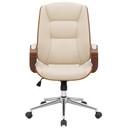 Chaise de bureau Yankton noix/crème