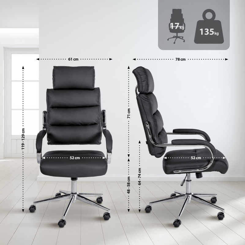 Chaise de bureau Campo noir