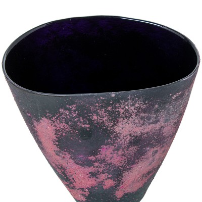 Vase Alexandra House Living Gris Rose Verre 28 x 46 x 23 cm