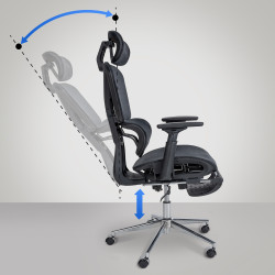 Chaise de bureau Grover noir