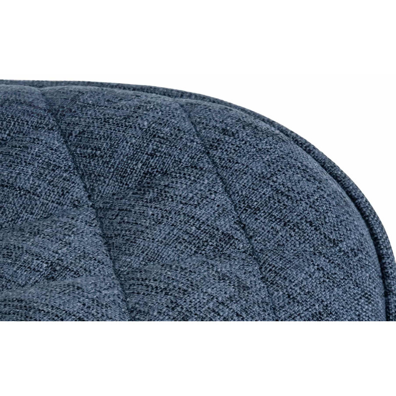 Tabouret de bar Minosa, tissu bleu