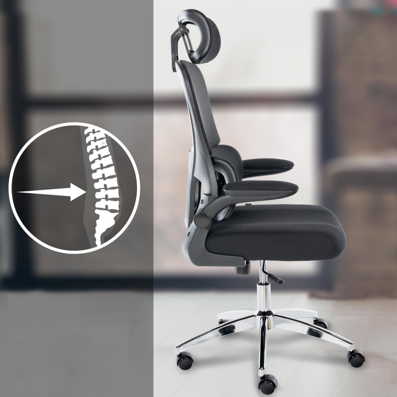 Chaise de bureau Overton noir
