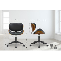 Chaise de bureau Sammy noir