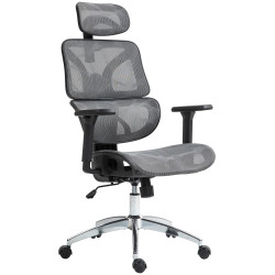 Chaise de bureau Deshler gris