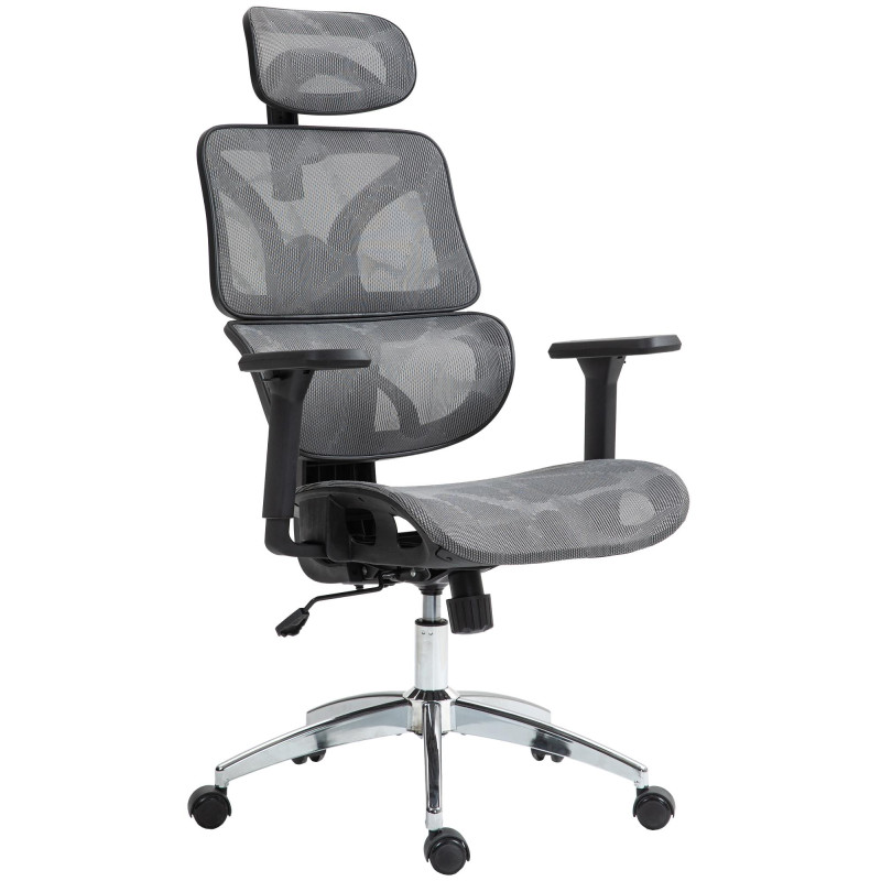 Chaise de bureau Deshler gris