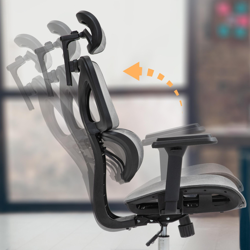 Chaise de bureau Deshler gris