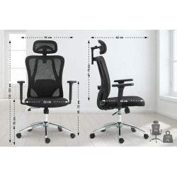 Chaise de bureau Bryden noir