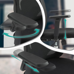 Chaise de bureau Bryden noir