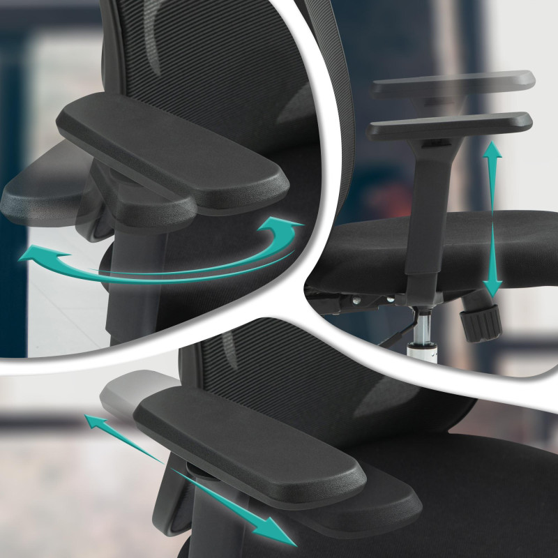 Chaise de bureau Bryden noir