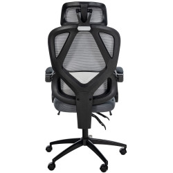 Chaise de bureau Gander gris foncé