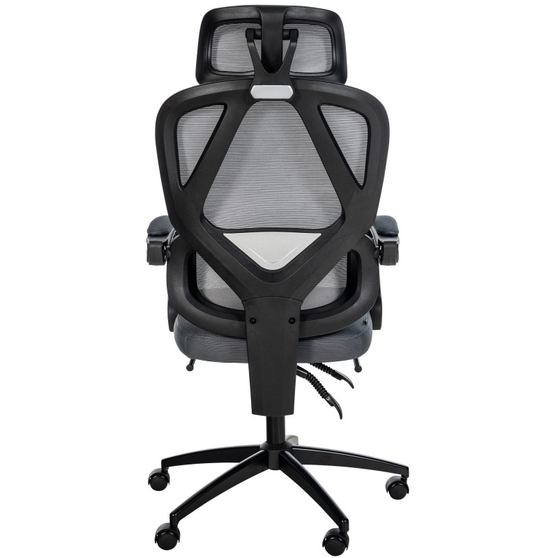 Chaise de bureau Gander gris foncé