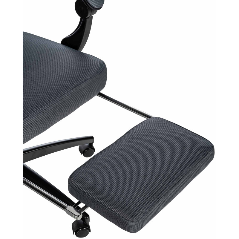 Chaise de bureau Gander gris foncé